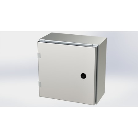 Saginaw Control & Engineering 1/4 Turn Latch Electrical Enclosures, 12 in H, 6 in D, 12 in W, NEMA 3R, 4, 4X, 12, 13 SCE-12EL1206SSLP